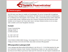 Tablet Screenshot of floriansfeuerwehrshop.de